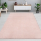 Preview: Stilvoller Hochflor-Teppich in Blush – Luxus und Rutschfestigkeit vereint!