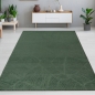 Preview: Schöner warmer Teppich mit elegantem Blättermuster in grün
