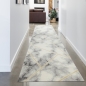 Preview: Teppich Marmor Design Wohnzimmer Flur gold creme