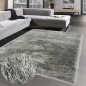 Preview: Wertvoller Shaggy Teppich Hochflor mit Glitzer Grau