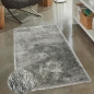 Preview: Wertvoller Shaggy Teppich Hochflor mit Glitzer Grau