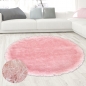 Preview: Wertvoller Shaggy Teppich Hochflor in Rosa