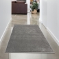 Preview: Teppich helles Anthrazit modern Uni elegant zeitlos robust
