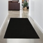Preview: Teppich Schwarz modern Uni elegant zeitlos stilvoll