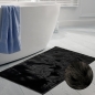 Preview: Teppich für Badezimmer | rutschfest | in schwarz