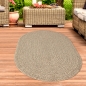 Preview: In- und Outdoorteppich im modernen Jute-Look beige/braun