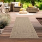 Preview: In- und Outdoorteppich im modernen Jute-Look beige/braun