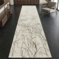 Preview: Moderner Designerteppich mit glänzenden Ästen abstrakt creme