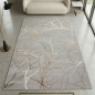 Preview: Moderner Designerteppich mit glänzenden Ästen abstrakt gold