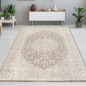 Preview: Teppich Beige Klassik Design stilvoll Wohnbereich