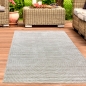 Preview: Moderner Outdoor Teppich Wetterfest Terrasse Balkon Boho-Style hochwertig pflegeleicht Beige