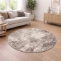 Preview: Design Teppich Beige Grau Vintage Optik modern elegant Wohnbereich