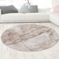 Preview: Abstrakt-moderner Kurzflorteppich Marmordesign beige