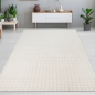 Preview: Schlafzimmerteppich Wohnzimmerteppich mittelflor weich kuschelig pflegeleicht strapazierfähig in beige