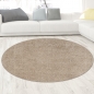 Preview: Glamour Teppich Hochflor flauschig warm • in beige