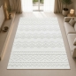 Preview: Moderner Teppich mit Loop-Struktur und Reliefmuster Creme