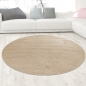 Preview: Moderner Design Teppich Beige Schlingenstruktur zeitlos elegant