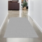 Preview: Teppich waschbar grau Wohnzimmer Schlafzimmer modern rutschfest weich Kurzflor Fußbodenheizung geeignet