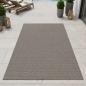 Preview: Moderner Teppich Taupe Flechtstruktur Indoor Outdoor