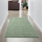 Preview: Wohnzimmer Teppich flauschig warm • in grün