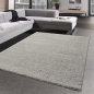 Preview: Wohnzimmer Teppich flauschig warm • Unidesign grau