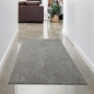 Preview: Waschbarer Shaggy Teppich für Wohnzimmer – rutschfest – in grau