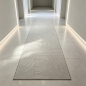 Preview: Designteppich Grau abstrakte Bögen präzise geometrische Linienoptik