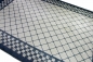 Preview: Teppich im Printdesign Teppich Wohnzimmer waschbar karo grau