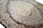 Preview: Teppich Luxus Designerteppich Wollteppich beige braun