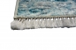 Preview: Waschbarer Teppich Print Teppich Küchenteppich Bordüre beige türkis creme
