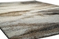Mobile Preview: Designer Teppich Wohnzimmerteppich Kurzflor Teppich Natur Optik braun grau