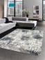 Mobile Preview: Teppich modern Designerteppich Wohnzimmer in grau creme blau