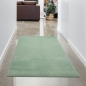 Mobile Preview: Wohnzimmer Shaggy Teppich mit weichem Hochflor in grün