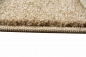 Preview: Moderner Teppich Wohnzimmer Teppich Kurzflor Teppich mit Konturenschnitt Ranken beige creme