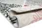 Preview: Designer Teppich Wohnzimmerteppich Ornamente barock rosa grau taupe mit Glitzergarn