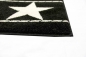 Preview: Kinderteppich Spielteppich Kinderzimmer Teppich Stern schwarz creme