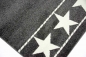 Preview: Kinderteppich Spielteppich Kinderzimmer Teppich Stern grau creme