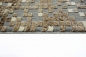 Preview: Teppich modern Wohnzimmer Teppich Mosaik grau braun beige