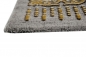 Mobile Preview: Teppich modern Wohnzimmer Teppich Ornamente grau senfgelb gold