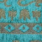 Preview: Moderner Teppich Orientteppich Kelim Kilim türkis gold
