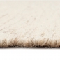 Preview: Handgewebter Wollteppich für Wohn- Schlaf- oder Esszimmer - creme-beige