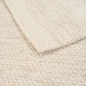 Preview: Handgewebter Wollteppich für Wohn- Schlaf- oder Esszimmer - creme-beige