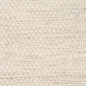 Preview: Handgewebter Wollteppich in edlem Creme für Wohnzimmer oder Schlafzimmer