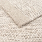 Preview: Handgewebter Wollteppich in eleganter Taupe-Farbe modern und pflegeleicht