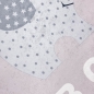 Preview: Kinderteppich ABC Alphabet Spielteppich mit Elefant rosa