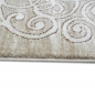 Preview: Designer Teppich Wohnzimmerteppich Ornamente Glitzer beige creme