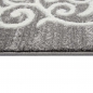 Mobile Preview: Designer Teppich Wohnzimmerteppich Ornamente Glitzer creme grau creme