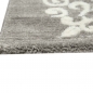 Preview: Designer Teppich Wohnzimmerteppich Ornamente Glitzer creme grau creme