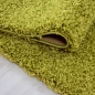 Preview: Moderner Hochflor Teppich in Moosgrün – stilvolles Design und angenehme Haptik