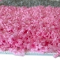 Preview: Hochflor Shaggy Teppich Karomuster rosa grau creme